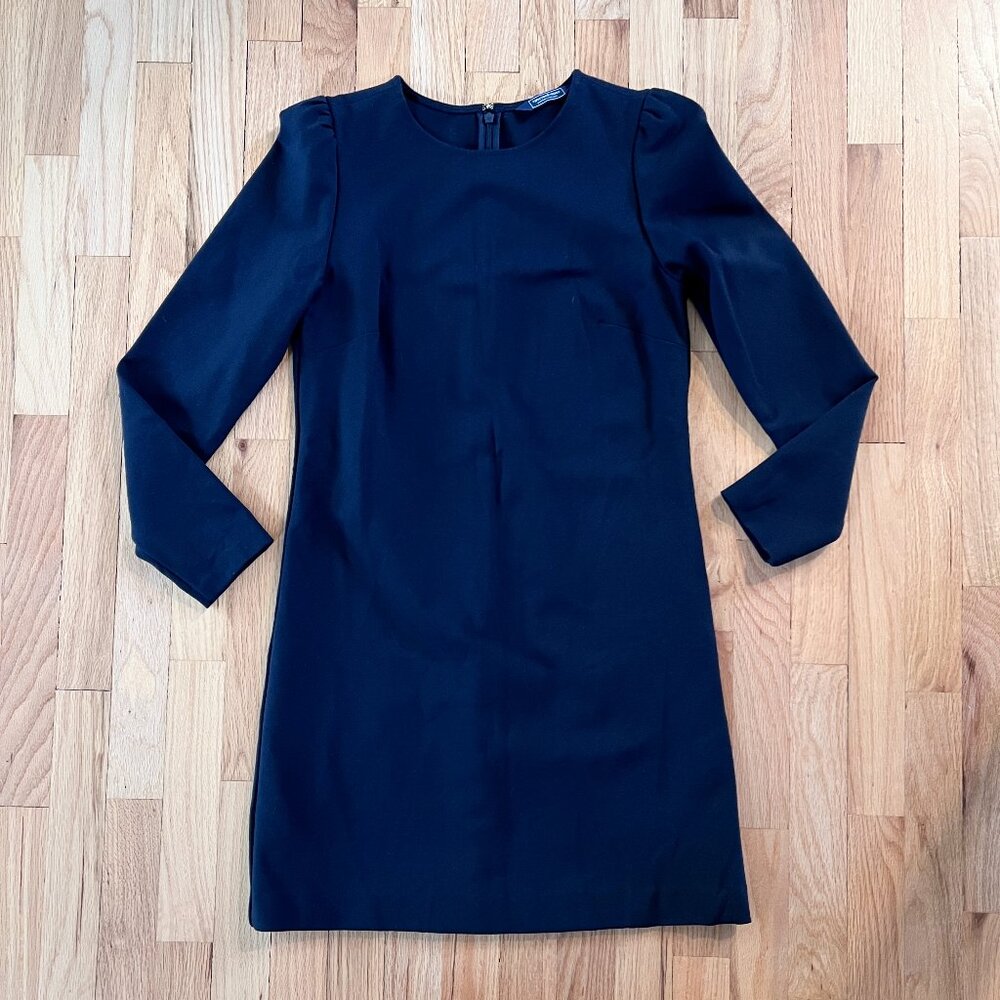 Vineyard Vines Women's Black Ponte Puff-Sleeve Dress Size Small
